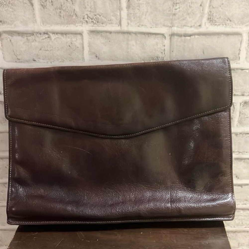 Vintage brown Leather SatchelBriefcaseTilley Real CalfMade in Canada